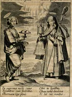 Picture 86 of 120 from Sacrvm oratorivm piarvm imaginvm immacvlatae Mariae et animae creatae : ac baptismo, poenitentia, et evcharistia innovatae : ars nova bene vivendi et moriende, sacris piarum imaginum emblematis figurata & illustrata (1634), leaf 570