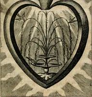 An illustration from Sacrvm oratorivm piarvm imaginvm immacvlatae Mariae et animae creatae : ac baptismo, poenitentia, et evcharistia innovatae : ars nova bene vivendi et moriende, sacris piarum imaginum emblematis figurata & illustrata (1634)