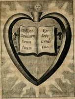 An illustration from Sacrvm oratorivm piarvm imaginvm immacvlatae Mariae et animae creatae : ac baptismo, poenitentia, et evcharistia innovatae : ars nova bene vivendi et moriende, sacris piarum imaginum emblematis figurata & illustrata (1634)