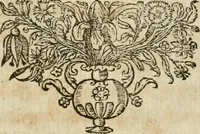 An illustration from Sacrvm oratorivm piarvm imaginvm immacvlatae Mariae et animae creatae : ac baptismo, poenitentia, et evcharistia innovatae : ars nova bene vivendi et moriende, sacris piarum imaginum emblematis figurata & illustrata (1634)
