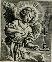An illustration from Sacrvm sanctvarivm crvcis et patientiae crvcifixorvm et crvciferorvm, emblematicis imaginibvs laborantivm et aegrotantivm ornatvm: artifices gloriosi novae artis bene vivendi et moriendi (1634)