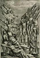 An illustration from Sacrvm sanctvarivm crvcis et patientiae crvcifixorvm et crvciferorvm, emblematicis imaginibvs laborantivm et aegrotantivm ornatvm: artifices gloriosi novae artis bene vivendi et moriendi (1634)
