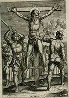 Picture 56 of 74 from Sacrvm sanctvarivm crvcis et patientiae crvcifixorvm et crvciferorvm, emblematicis imaginibvs laborantivm et aegrotantivm ornatvm: artifices gloriosi novae artis bene vivendi et moriendi (1634), leaf 290