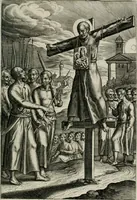 Picture 59 of 74 from Sacrvm sanctvarivm crvcis et patientiae crvcifixorvm et crvciferorvm, emblematicis imaginibvs laborantivm et aegrotantivm ornatvm: artifices gloriosi novae artis bene vivendi et moriendi (1634), leaf 306