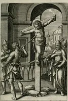 Picture 68 of 74 from Sacrvm sanctvarivm crvcis et patientiae crvcifixorvm et crvciferorvm, emblematicis imaginibvs laborantivm et aegrotantivm ornatvm: artifices gloriosi novae artis bene vivendi et moriendi (1634), leaf 352