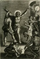 Picture 71 of 74 from Sacrvm sanctvarivm crvcis et patientiae crvcifixorvm et crvciferorvm, emblematicis imaginibvs laborantivm et aegrotantivm ornatvm: artifices gloriosi novae artis bene vivendi et moriendi (1634), leaf 368
