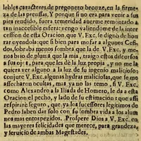 An illustration from Sagrado arbitrio, commutacion de comedias de corpus, en vna octaua solemne al Santissimo Sacramento. : Rendimiento penitente. Para aplacar las iras diuinas, en vn temblor grande manifestadas, pacificar la monarquia, e imprecar prosperidades a N. Rey, y señor Carlos Segundo. Que predico el dia octauo de la somenidad y proprio del glorioso precursor San Juan Bautista el R.P. Fr. Bernardo de Mispiliuar, cathedratico de prima, y regente mayor de estudios en el Colegio de nuestro padre S. Pedro Nolasco. (1679)