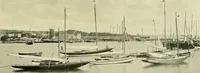 An illustration from The sailing boat, a treatise on sailing boats and small yachts, their varieties of type, sails, rig, etc. With practical directions for sailing and management; also, the one-design and restricted classes, fishing and shooting boats, sailing chariots and ice yachts, foreign and colonial boats, canoes, etc., etc (1901)