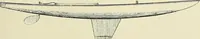 An illustration from The sailing boat, a treatise on sailing boats and small yachts, their varieties of type, sails, rig, etc. With practical directions for sailing and management; also, the one-design and restricted classes, fishing and shooting boats, sailing chariots and ice yachts, foreign and colonial boats, canoes, etc., etc (1901)