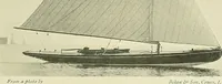 An illustration from The sailing boat, a treatise on sailing boats and small yachts, their varieties of type, sails, rig, etc. With practical directions for sailing and management; also, the one-design and restricted classes, fishing and shooting boats, sailing chariots and ice yachts, foreign and colonial boats, canoes, etc., etc (1901)