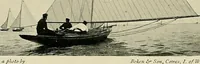 An illustration from The sailing boat, a treatise on sailing boats and small yachts, their varieties of type, sails, rig, etc. With practical directions for sailing and management; also, the one-design and restricted classes, fishing and shooting boats, sailing chariots and ice yachts, foreign and colonial boats, canoes, etc., etc (1901)