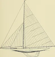 An illustration from The sailing boat, a treatise on sailing boats and small yachts, their varieties of type, sails, rig, etc. With practical directions for sailing and management; also, the one-design and restricted classes, fishing and shooting boats, sailing chariots and ice yachts, foreign and colonial boats, canoes, etc., etc (1901)