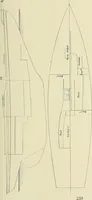 An illustration from The sailing boat, a treatise on sailing boats and small yachts, their varieties of type, sails, rig, etc. With practical directions for sailing and management; also, the one-design and restricted classes, fishing and shooting boats, sailing chariots and ice yachts, foreign and colonial boats, canoes, etc., etc (1901)