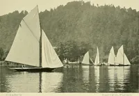 An illustration from The sailing boat, a treatise on sailing boats and small yachts, their varieties of type, sails, rig, etc. With practical directions for sailing and management; also, the one-design and restricted classes, fishing and shooting boats, sailing chariots and ice yachts, foreign and colonial boats, canoes, etc., etc (1901)