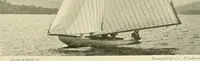 An illustration from The sailing boat, a treatise on sailing boats and small yachts, their varieties of type, sails, rig, etc. With practical directions for sailing and management; also, the one-design and restricted classes, fishing and shooting boats, sailing chariots and ice yachts, foreign and colonial boats, canoes, etc., etc (1901)
