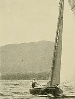 An illustration from The sailing boat, a treatise on sailing boats and small yachts, their varieties of type, sails, rig, etc. With practical directions for sailing and management; also, the one-design and restricted classes, fishing and shooting boats, sailing chariots and ice yachts, foreign and colonial boats, canoes, etc., etc (1901)