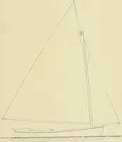 An illustration from The sailing boat, a treatise on sailing boats and small yachts, their varieties of type, sails, rig, etc. With practical directions for sailing and management; also, the one-design and restricted classes, fishing and shooting boats, sailing chariots and ice yachts, foreign and colonial boats, canoes, etc., etc (1901)