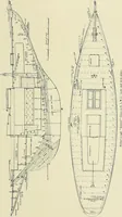 An illustration from The sailing boat, a treatise on sailing boats and small yachts, their varieties of type, sails, rig, etc. With practical directions for sailing and management; also, the one-design and restricted classes, fishing and shooting boats, sailing chariots and ice yachts, foreign and colonial boats, canoes, etc., etc (1901)