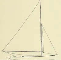 An illustration from The sailing boat, a treatise on sailing boats and small yachts, their varieties of type, sails, rig, etc. With practical directions for sailing and management; also, the one-design and restricted classes, fishing and shooting boats, sailing chariots and ice yachts, foreign and colonial boats, canoes, etc., etc (1901)