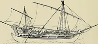 An illustration from The sailing boat, a treatise on sailing boats and small yachts, their varieties of type, sails, rig, etc. With practical directions for sailing and management; also, the one-design and restricted classes, fishing and shooting boats, sailing chariots and ice yachts, foreign and colonial boats, canoes, etc., etc (1901)