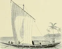An illustration from The sailing boat, a treatise on sailing boats and small yachts, their varieties of type, sails, rig, etc. With practical directions for sailing and management; also, the one-design and restricted classes, fishing and shooting boats, sailing chariots and ice yachts, foreign and colonial boats, canoes, etc., etc (1901)