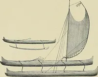 An illustration from The sailing boat, a treatise on sailing boats and small yachts, their varieties of type, sails, rig, etc. With practical directions for sailing and management; also, the one-design and restricted classes, fishing and shooting boats, sailing chariots and ice yachts, foreign and colonial boats, canoes, etc., etc (1901)