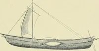 An illustration from The sailing boat, a treatise on sailing boats and small yachts, their varieties of type, sails, rig, etc. With practical directions for sailing and management; also, the one-design and restricted classes, fishing and shooting boats, sailing chariots and ice yachts, foreign and colonial boats, canoes, etc., etc (1901)