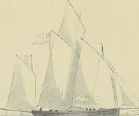 An illustration from The sailing boat, a treatise on sailing boats and small yachts, their varieties of type, sails, rig, etc. With practical directions for sailing and management; also, the one-design and restricted classes, fishing and shooting boats, sailing chariots and ice yachts, foreign and colonial boats, canoes, etc., etc (1901)