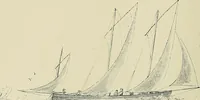 An illustration from The sailing boat, a treatise on sailing boats and small yachts, their varieties of type, sails, rig, etc. With practical directions for sailing and management; also, the one-design and restricted classes, fishing and shooting boats, sailing chariots and ice yachts, foreign and colonial boats, canoes, etc., etc (1901)