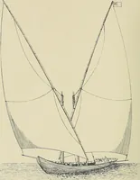 An illustration from The sailing boat, a treatise on sailing boats and small yachts, their varieties of type, sails, rig, etc. With practical directions for sailing and management; also, the one-design and restricted classes, fishing and shooting boats, sailing chariots and ice yachts, foreign and colonial boats, canoes, etc., etc (1901)