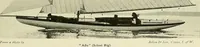 An illustration from The sailing boat, a treatise on sailing boats and small yachts, their varieties of type, sails, rig, etc. With practical directions for sailing and management; also, the one-design and restricted classes, fishing and shooting boats, sailing chariots and ice yachts, foreign and colonial boats, canoes, etc., etc (1901)