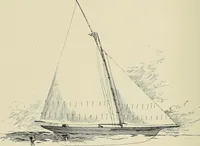An illustration from The sailing boat, a treatise on sailing boats and small yachts, their varieties of type, sails, rig, etc. With practical directions for sailing and management; also, the one-design and restricted classes, fishing and shooting boats, sailing chariots and ice yachts, foreign and colonial boats, canoes, etc., etc (1901)