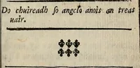 An illustration from Sailm Dhaibhidh a meadar dha Gaoidheilg, do rr na Heabhra: : agus na translioin is fearr a Mbrla agus a Nlaidin, do thionnsgnadh le Seanadh Earraghaoidheal san bhliadhna 1659, agus anois air a ntabhairt gu crich, do chum gu dnta an seinm a Neaglaisaibh agus a dteaghlachaibh a ghnathuigheas an chamhain sin. (1694)