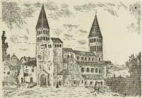 An illustration from Saint-Philibert de Tournus (1905)