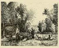 An illustration from The Salon; a collection of the choicest paintings recently executed by distinguished European artists .. (1881)