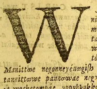 An illustration from Sampwutteahae quinnuppekompauaenin. : Wahuwômook oggussemesuog sampwutteabáe wunnamptamwaenuog, (1689)