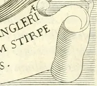 An illustration from Aquila sancta, siue Bauarica : elogiis, hieroglyphicis, numismatibus, insignibus, symbolis, imaginibus antiquis ad viuum exculpta, & longa historiarum serie exarata : vt nihil relictum sit, quod prisci, vel hodierni habeant annales, sed diplomata, leges, indulta, genealogiae, donationes, priuilegia offeruntur congesta : accedit tractatus sacrolegalis, & historicopoliticus ... (1674)