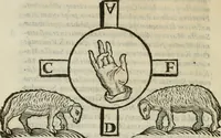 An illustration from Sanctuarium Capuanum : opus in quo sacrae res Capuae, et per occasionem plura, tam ad diversas civitates regni pertinentia, quàm per se curiosa continentur (1630)