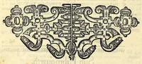 An illustration from Sanctum prouinciale concilium Mexici celebratum anno D[omi]ni millessmo. quingentessmo. octuagessimo quinto. : Praesidente in eo Illmo. ac Rmo. D. D. Petro Moya de Contreras Archiepo. Mexicano. Romae confirmatum die vigessima septima Octobris anno. 1589. Nunc vero ad instantiam et ex sumptibus Illmi. ac Rmi. D. D. Ioannis de la Serna Archiep. Mexican. iussu regio editum (1622)
