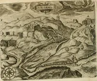 An illustration from Sandys Travels: containing an history of the original and present state of the Turkish empire ... the Mahometan religion and ceremonies. A description of Constantinople ... also, of Greece ... Of Ægypt ... A description of the Holy-Land ... Lastly, Italy described, and the islands adjoining. Illustrated with fifty graven maps and figures (1673)