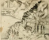 An illustration from Sandys Travels: containing an history of the original and present state of the Turkish empire ... the Mahometan religion and ceremonies. A description of Constantinople ... also, of Greece ... Of Ægypt ... A description of the Holy-Land ... Lastly, Italy described, and the islands adjoining. Illustrated with fifty graven maps and figures (1673)