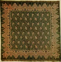 An illustration from Sanitary Manufacturing Co., Inc., manufacturers of Brusselette art rugs and upholstery specialties. (1902)