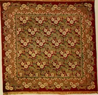 An illustration from Sanitary Manufacturing Co., Inc., manufacturers of Brusselette art rugs and upholstery specialties. (1902)