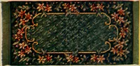 An illustration from Sanitary Manufacturing Co., Inc., manufacturers of Brusselette art rugs and upholstery specialties. (1902)