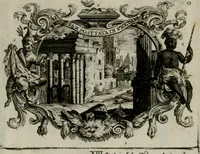 An illustration from Sapientiae symbolica : XIIII. emblematibus prudentiae morumque praecepta, explicans virutis commendationi dicata = Emblematische Weissheits-Regeln : in XIIII. Sinnbildern zur Erweckung der Liebe zur Tugend vorgestellet (1720)