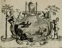 Picture 3 of 16 from Sapientiae symbolica : XIIII. emblematibus prudentiae morumque praecepta, explicans virutis commendationi dicata = Emblematische Weissheits-Regeln : in XIIII. Sinnbildern zur Erweckung der Liebe zur Tugend vorgestellet (1720), leaf 6