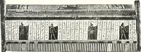 An illustration from Sarcophages de l'époque bubastite à l'époque saïte (1912)