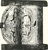 An illustration from Sarcophages de l'époque bubastite à l'époque saïte (1912)