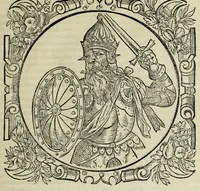 Picture 36 of 47 from Sarmatiae evropeae descriptio : qvae regnvm Poloniae, Litvaniam, Samogitiam, Rvssiam, Massoviam, Prvssiam, Pomeraniam, Livoniam, et Moschoviae Tartariaeqve partem complectitur (1581), leaf 107