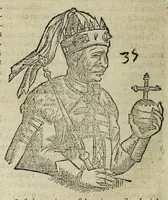 An illustration from Sarmatiae evropeae descriptio : qvae regnvm Poloniae, Litvaniam, Samogitiam, Rvssiam, Massoviam, Prvssiam, Pomeraniam, Livoniam, et Moschoviae Tartariaeqve partem complectitur (1581)